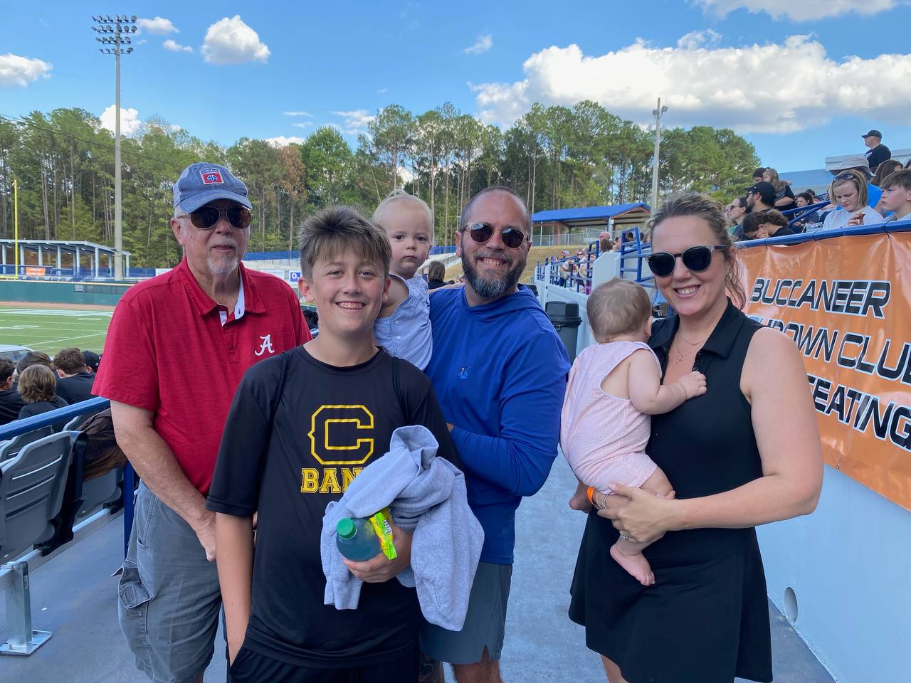 Family at the game